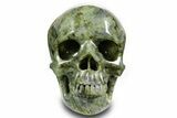 Realistic, Shimmering Labradorite Skull - Madagascar #378606-1